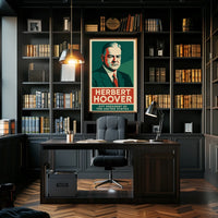 Hoover Thirty First President Art Deco Collectors Poster