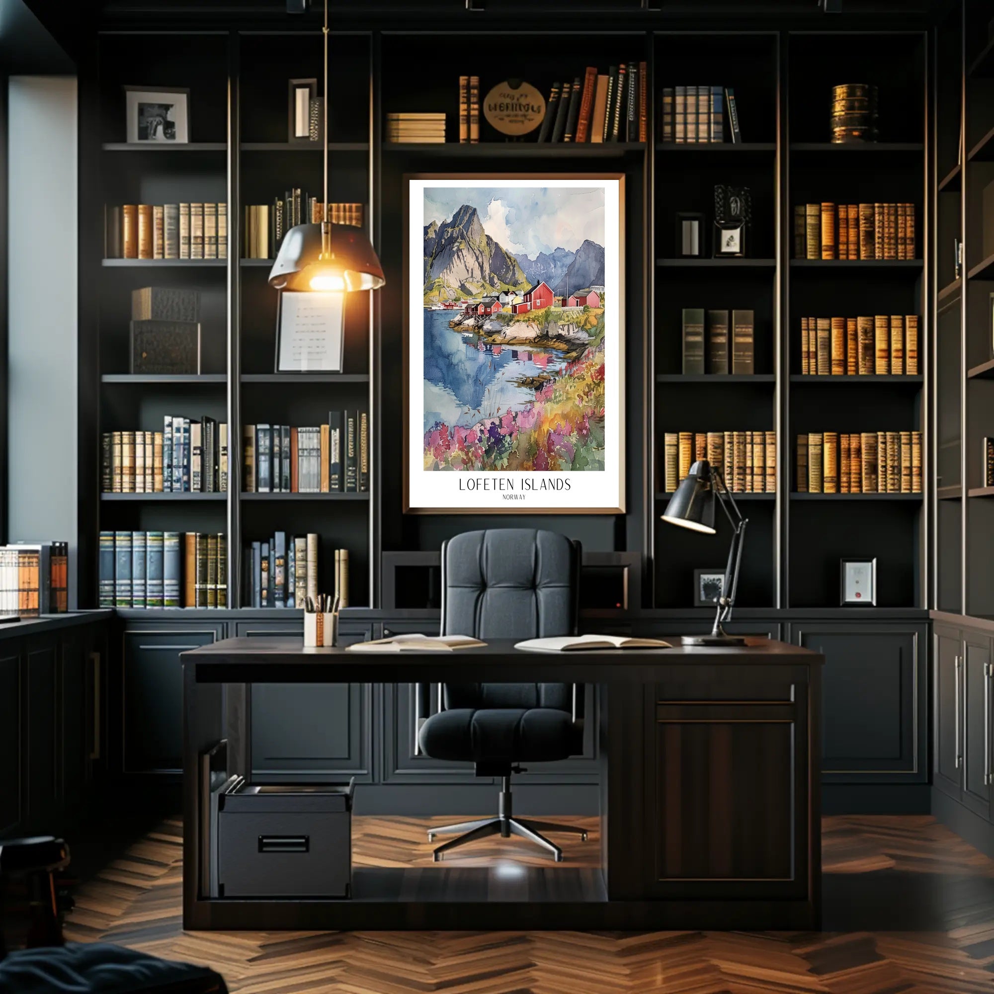 Lofoten Islands Scenic Travel Poster PosterGoat