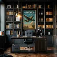 Consolidated F-7 Liberator Vintage Aviation Poster