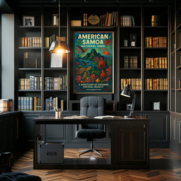 American Samoa National Park Artistic Travel Poster