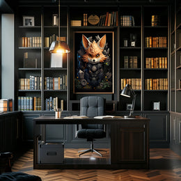 Cyber Fox Guardian Poster