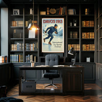Davos 1913 International Ice Sports Festival Poster PosterGoat
