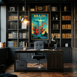 Christ the Redeemer and the Spirit of Carnival Poster PosterGoat