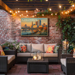 Columbus Travel Poster: Innovation and Tradition