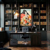 Vibrant Cityscape Collage Poster
