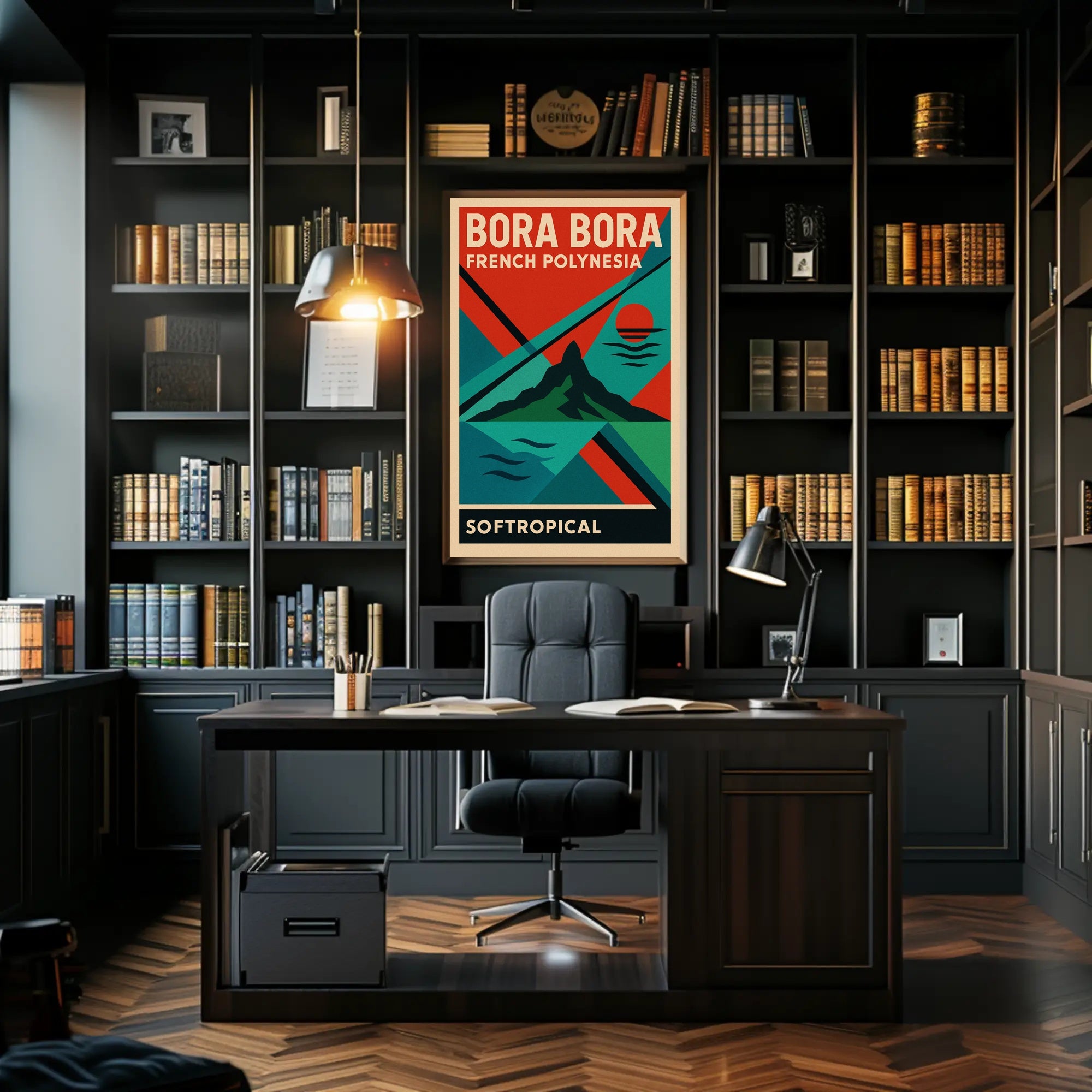 Bora Bora Retro Travel Poster PosterGoat