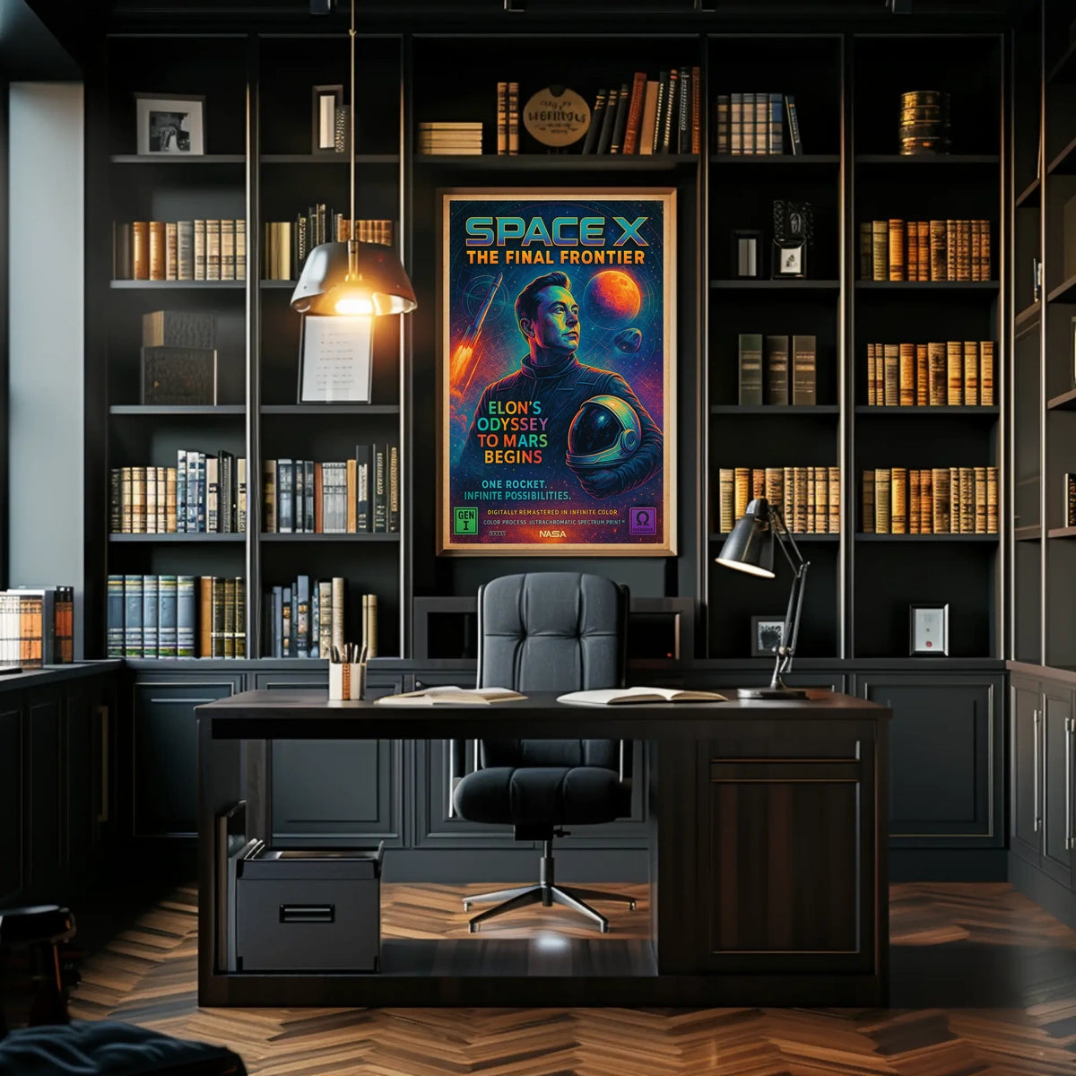 Spacex The Final Frontier Poster