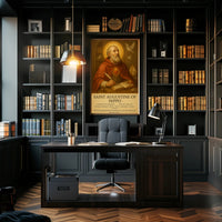 Saint Augustine’s Contemplation: Cultural or Heritage Poster