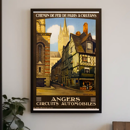 Paris Les Sables D'Olonne Vintage Travel Poster