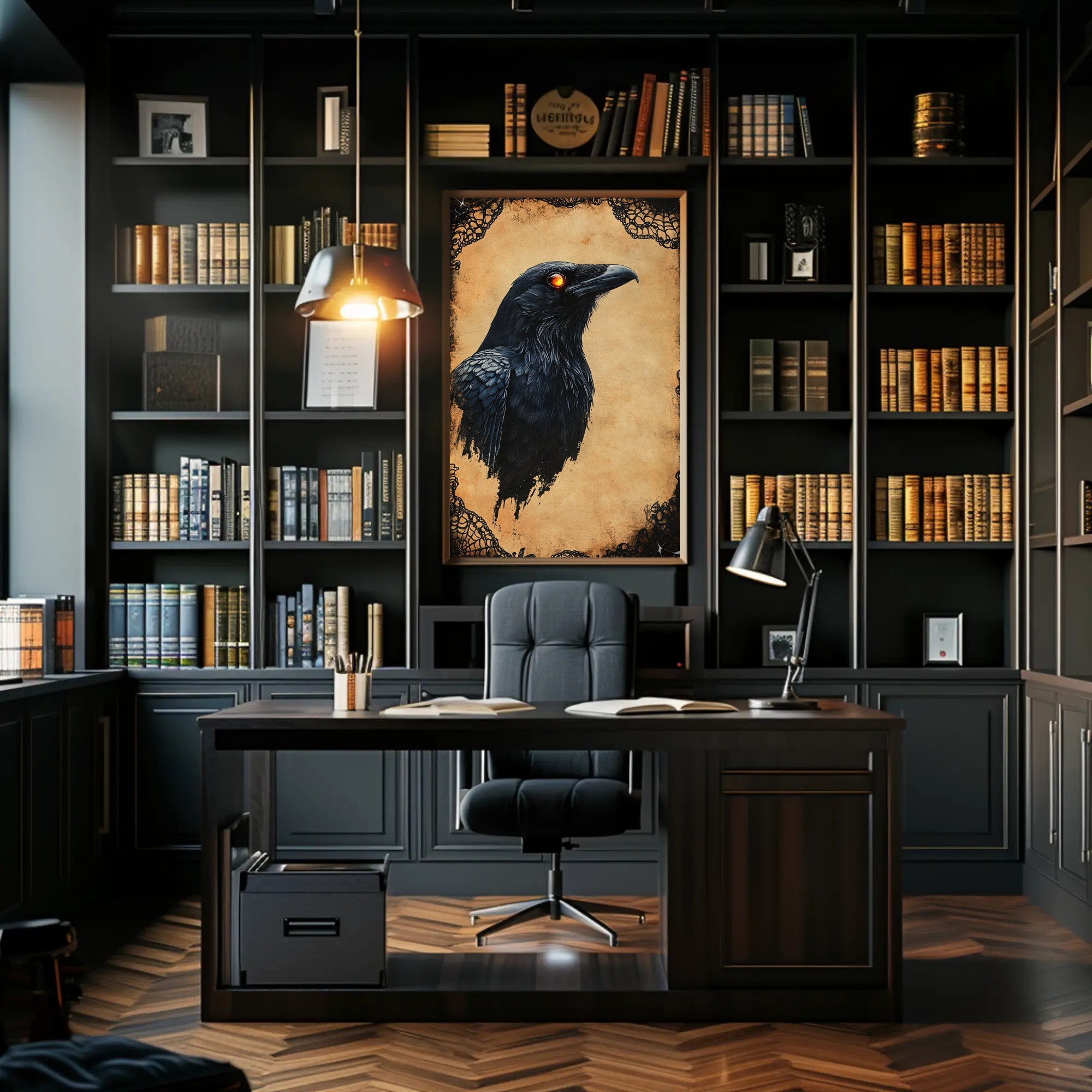 The Enigmatic Raven Poster