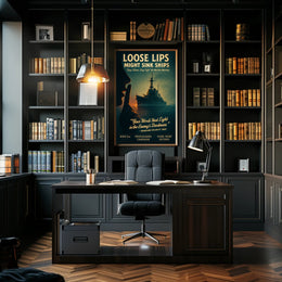 Loose Lips Might Sink Ships Poster
