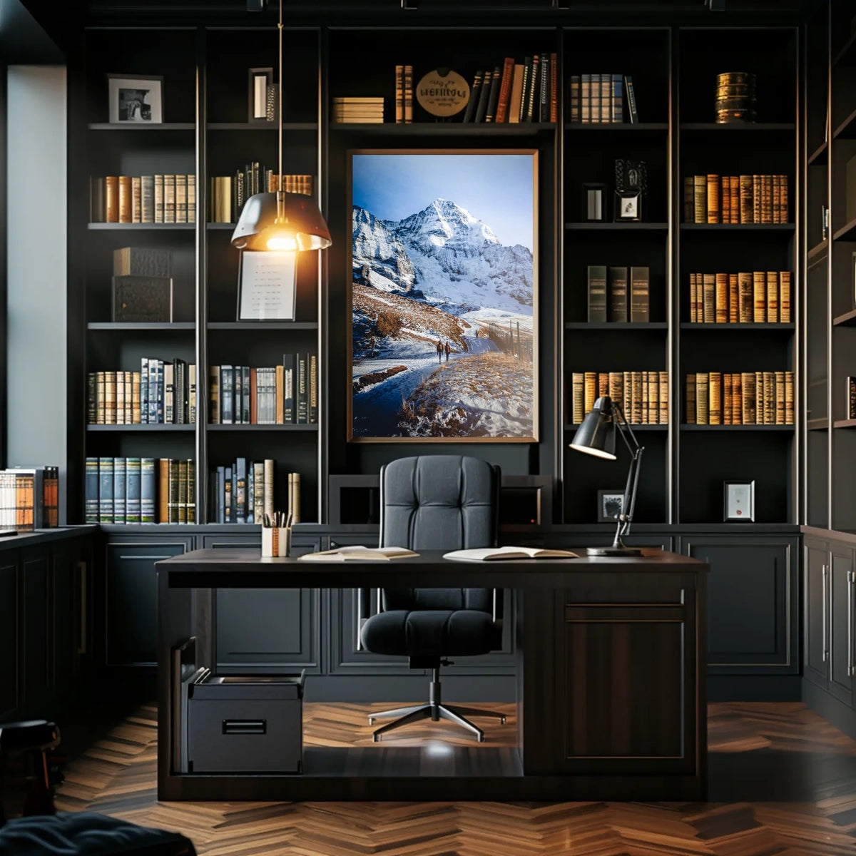 Majestic Mountain Trek Poster