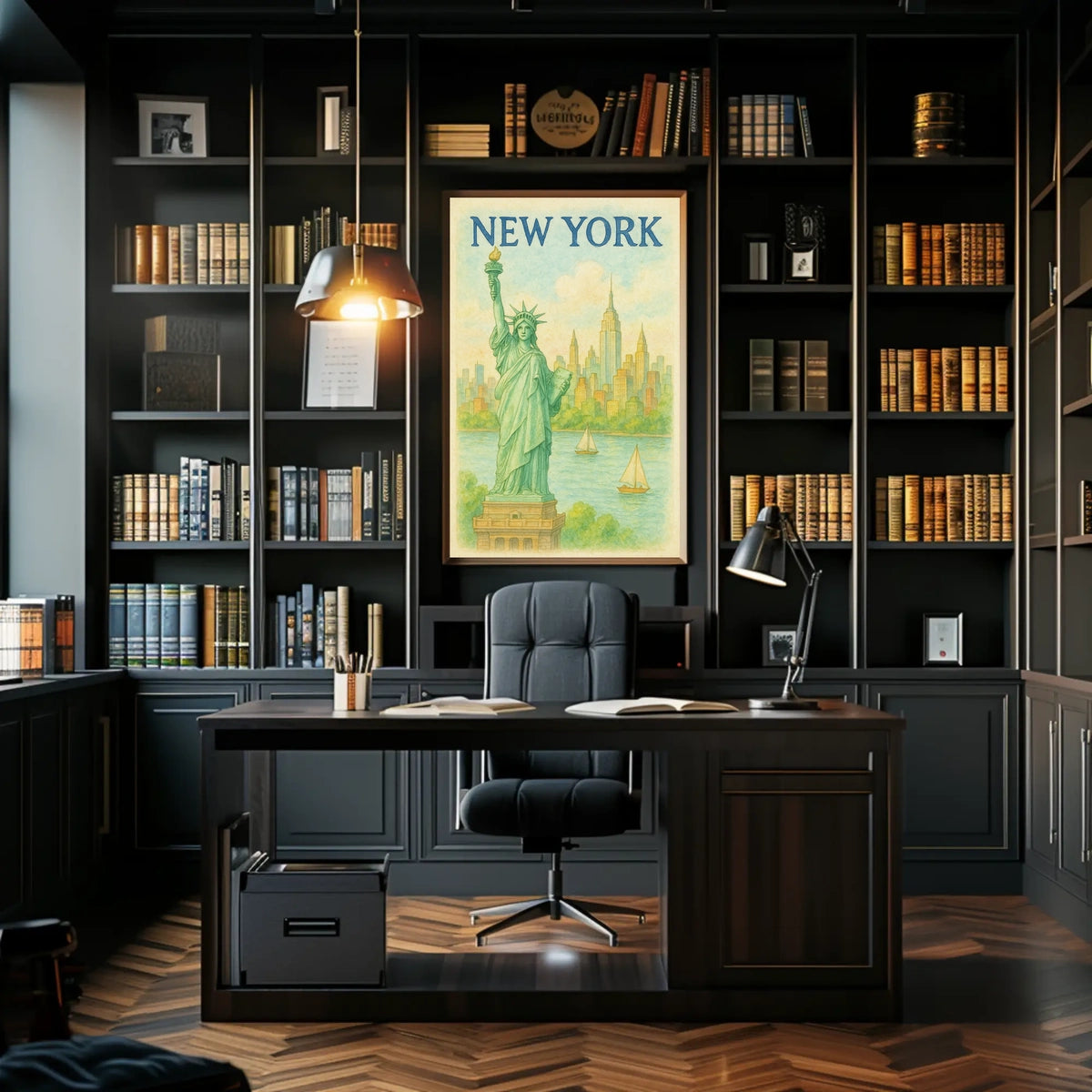 New York Iconic Cityscape Poster
