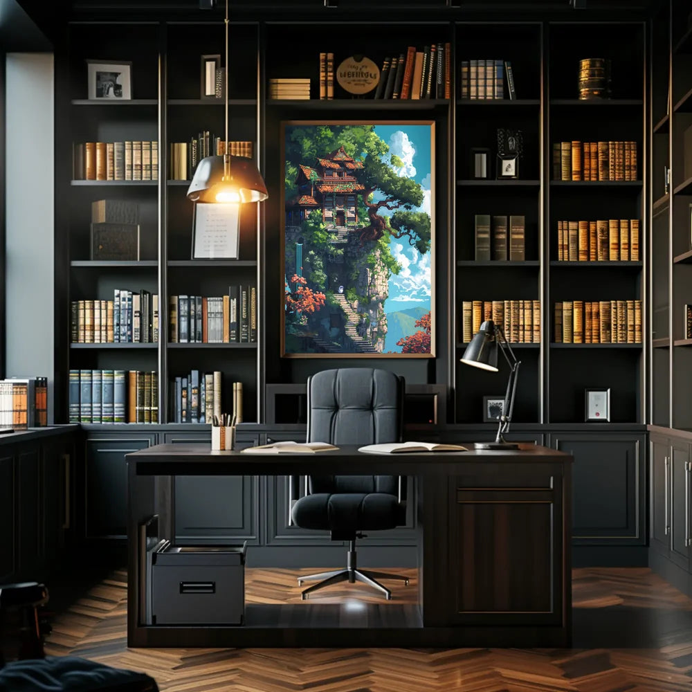 Enigmatic Visual Storytelling Art Poster