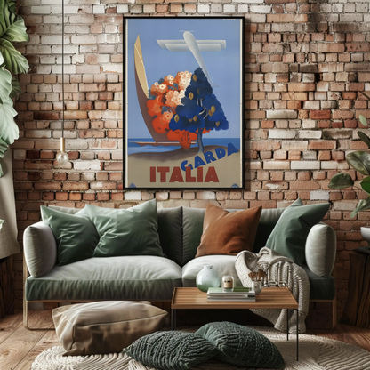 Lake Garda, Italy - Travel Poster
