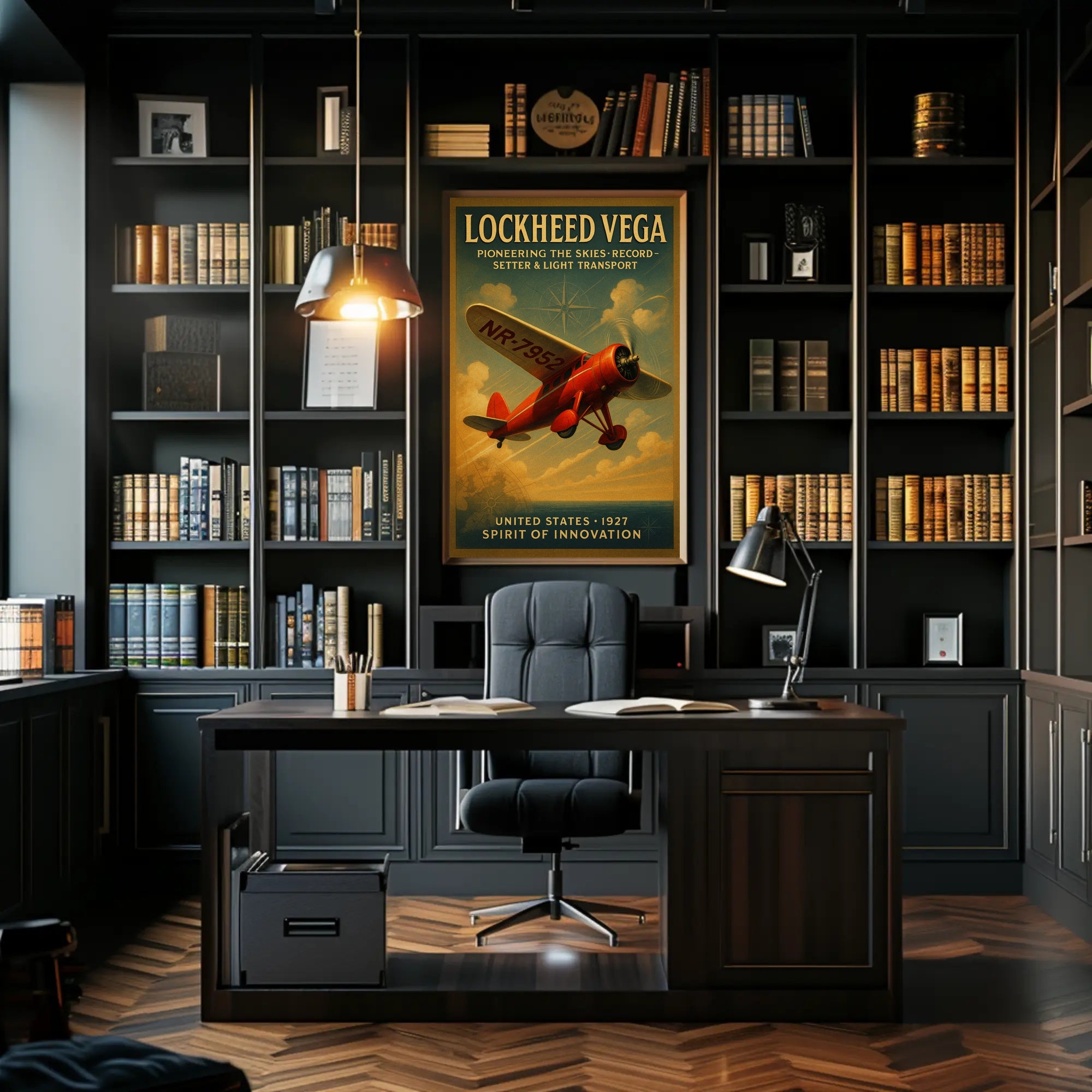 Lockheed Vega Spirit Of Innovation Vintage Poster