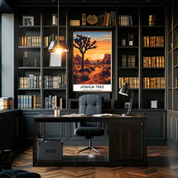 Joshua Tree National Park Vintage Travel Poster
