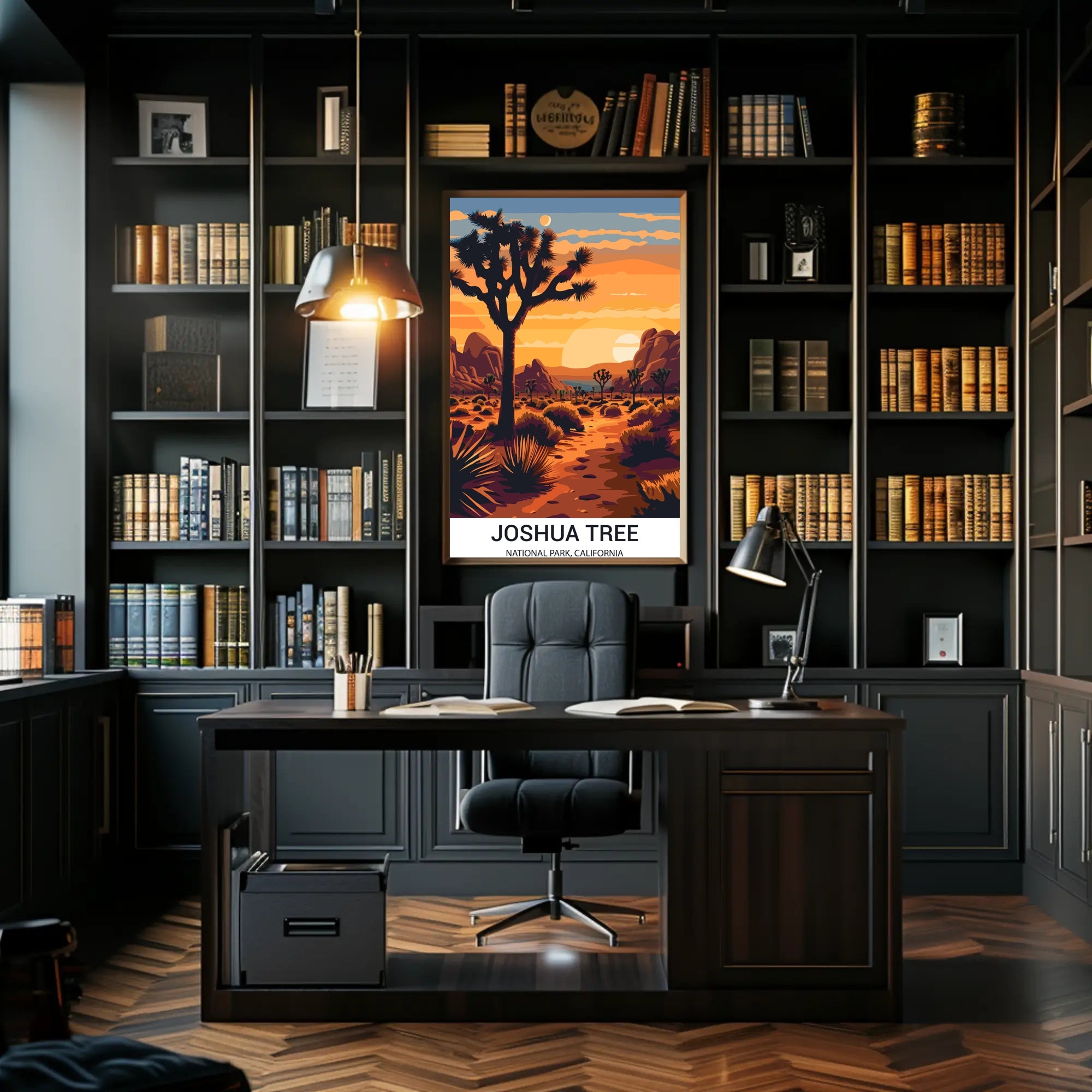 Joshua Tree National Park Vintage Travel Poster