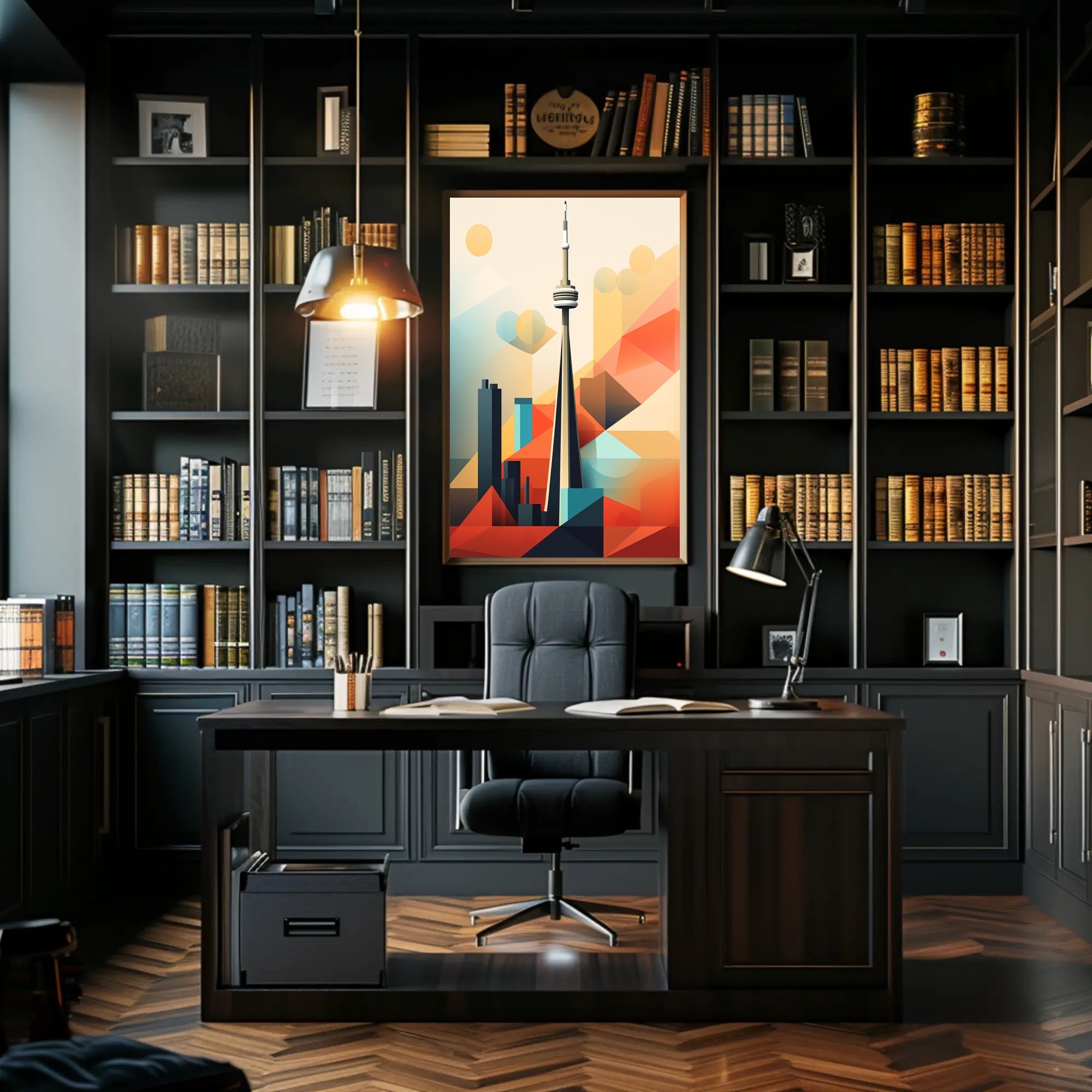 Geometric Skyline Poster