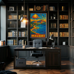 Malawi Scenic Mosaic Poster