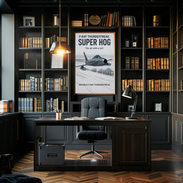 F-84F Thunderstreak Super Hog Poster PosterGoat