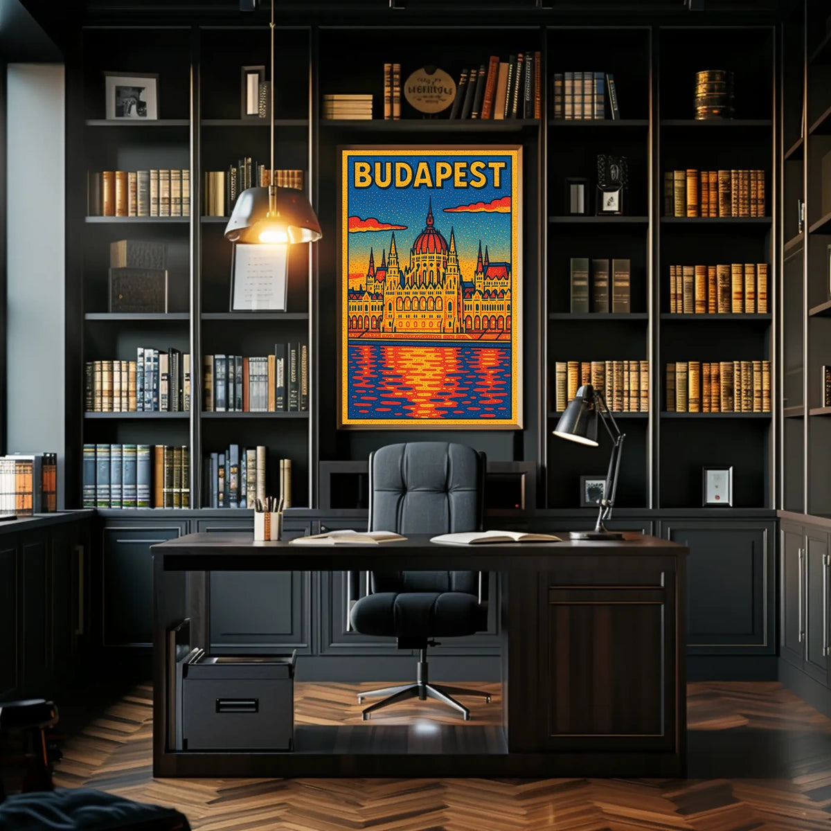 Budapest Architectural Art Poster