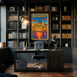 Budapest Architectural Art Poster