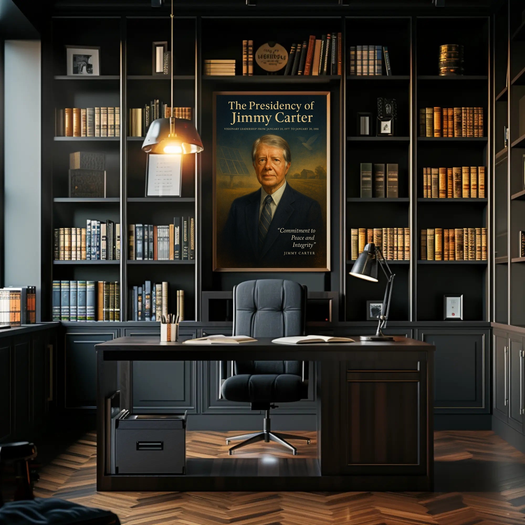 Jimmy Carter Visionary Leadership Poster