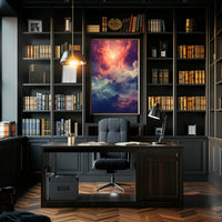 Celestial Mountainscape Poster