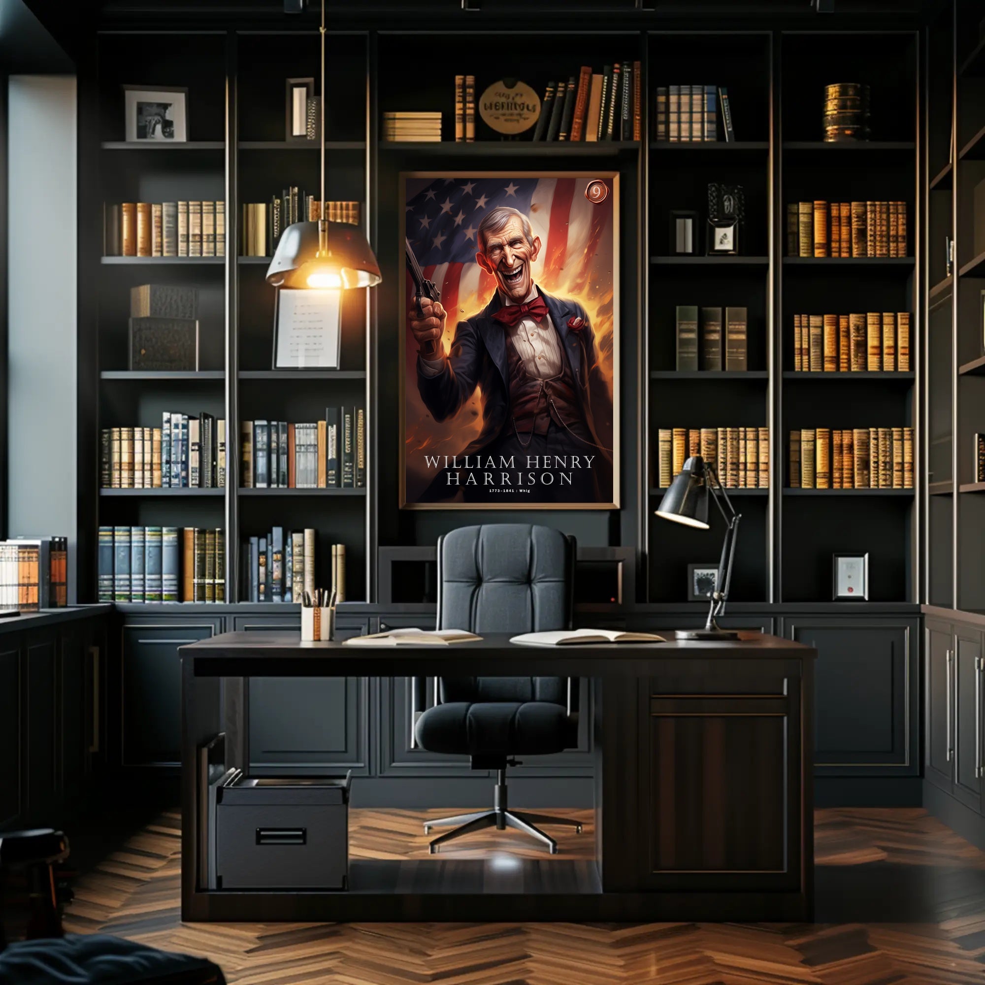 William Henry Harrison Tribute Poster