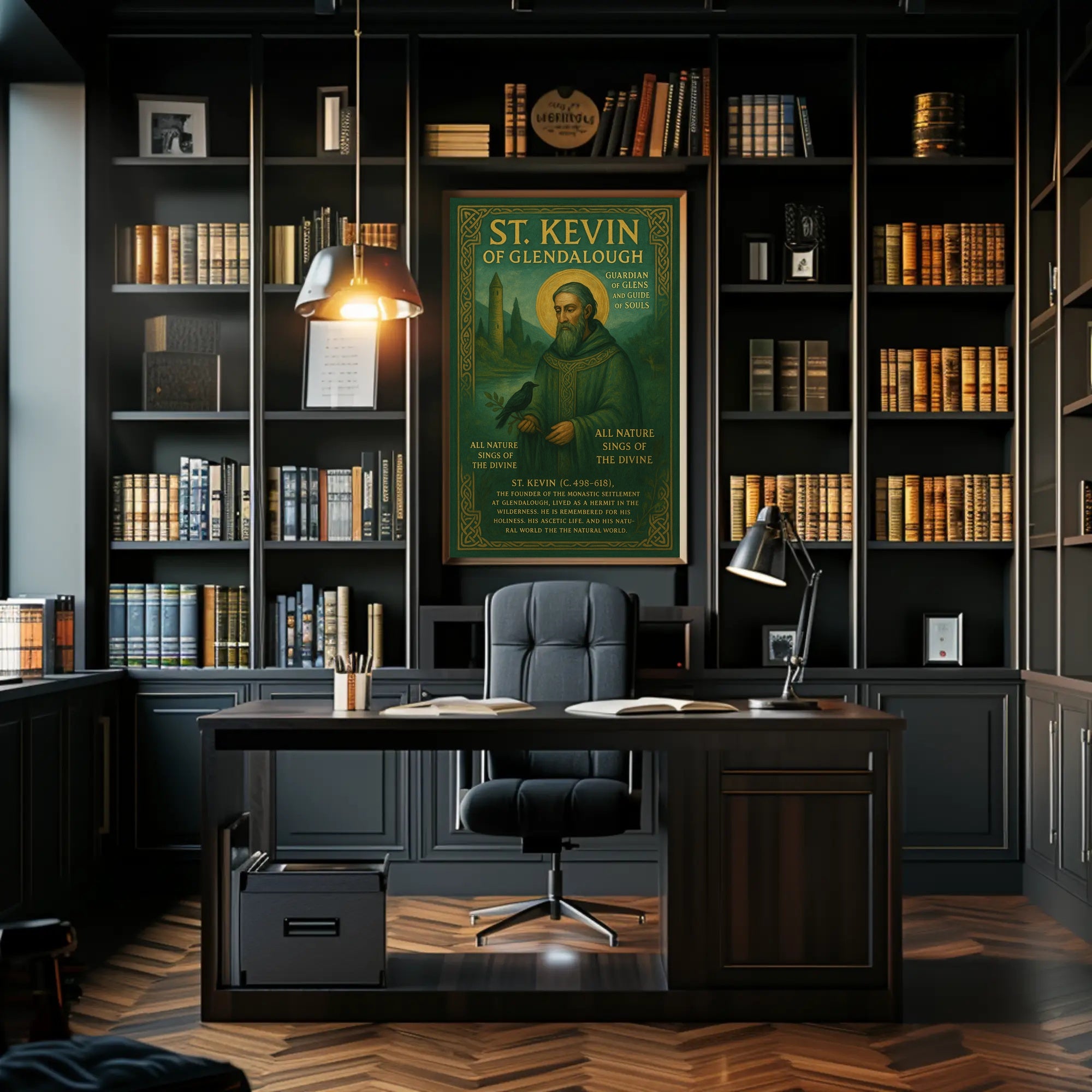 St. Kevin of Glendalough Poster PosterGoat