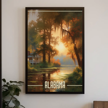 Alabama Vintage Poster