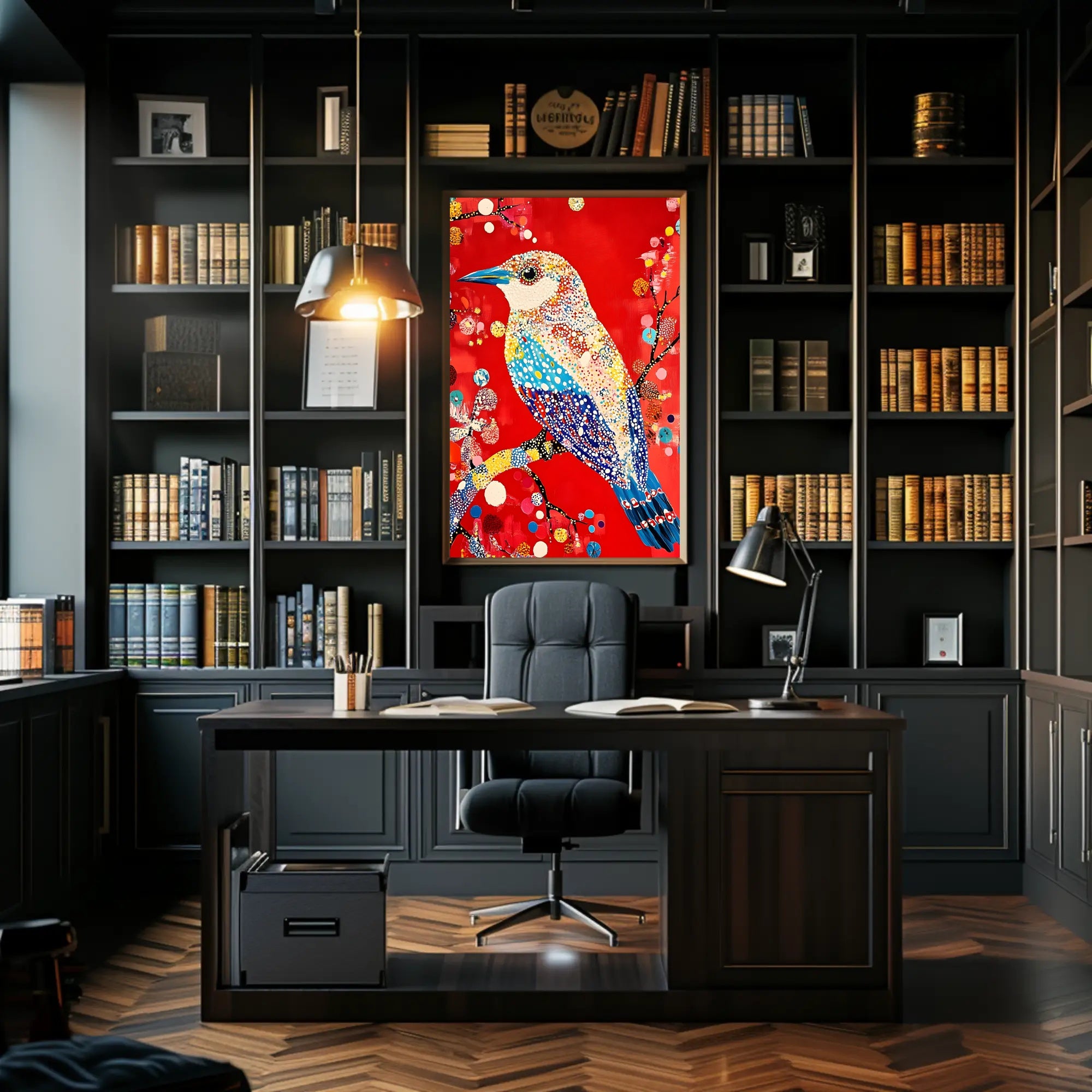 Vibrant Bird Wall Art Poster Decorative Print
