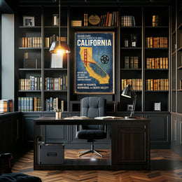 California The Golden State Poster