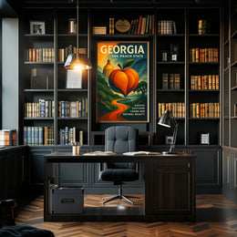 Georgia The Peach State Poster