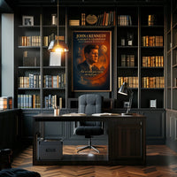 JFK Legacy Vintage Commemorative Leadership Poster Print