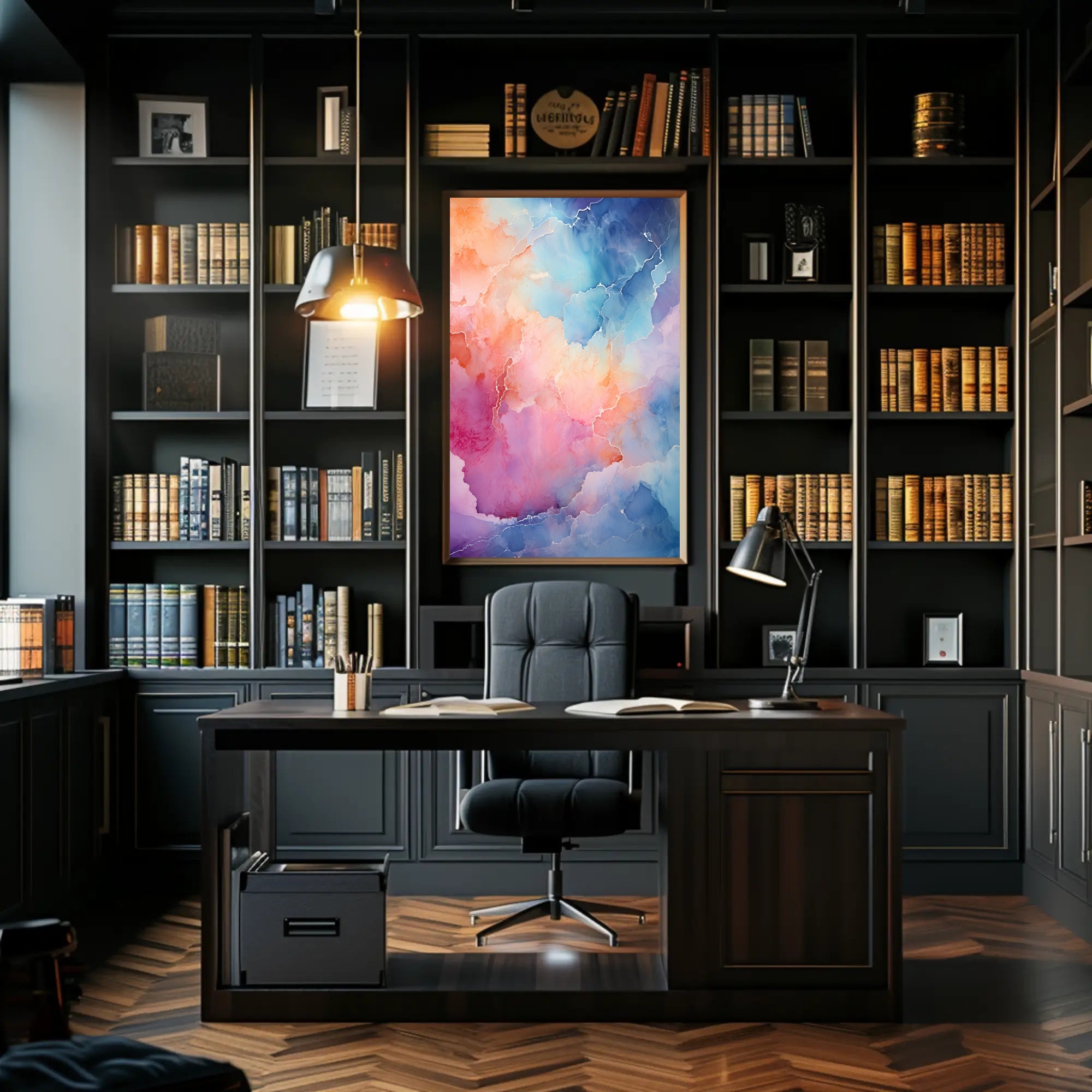 Abstract Color Symphony Abstract Poster PosterGoat