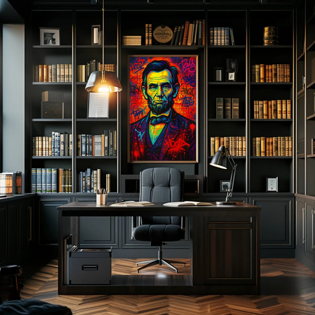 Vibrant Tribute To A Historical Figure Poster