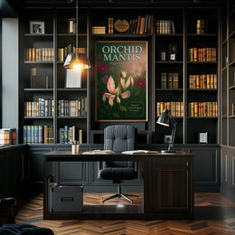 Orchid Mantis Elegance in Motion Poster