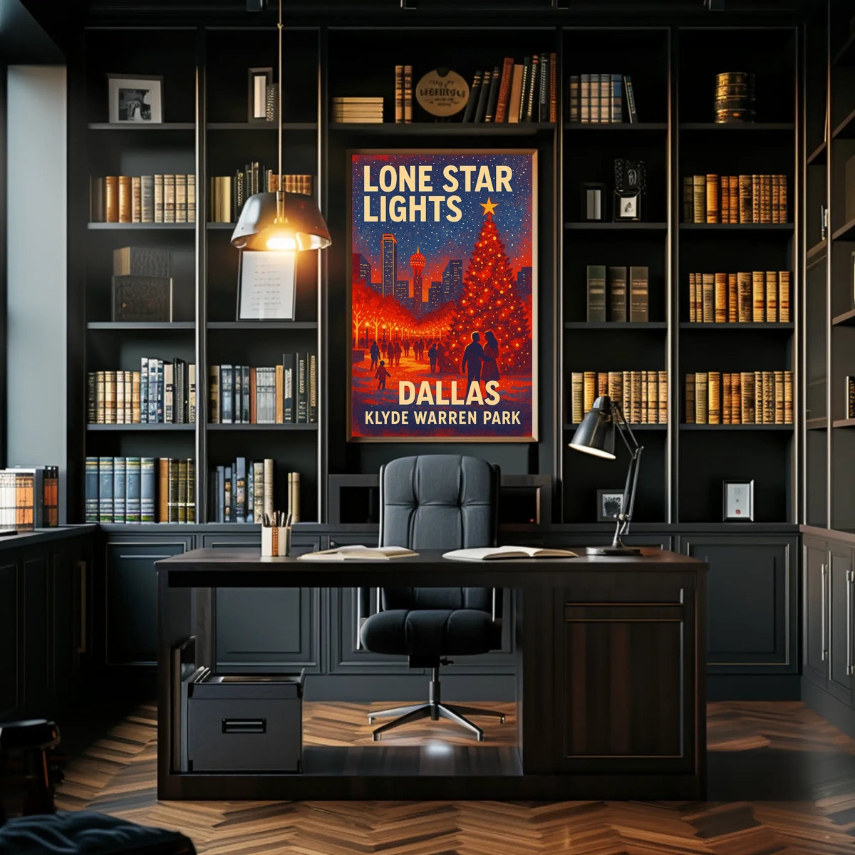 Lone Star Lights At Klyde Warren Park Poster