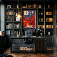 Lone Star Lights At Klyde Warren Park Poster