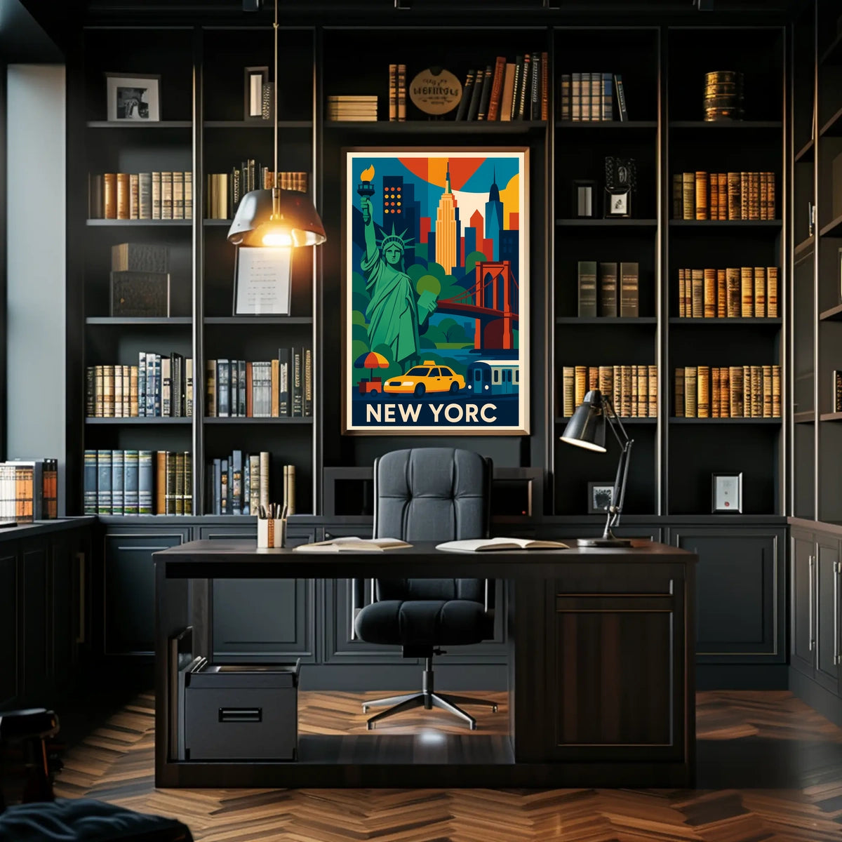 New York City Poster Vibrant Urban Artwork For Home Decor