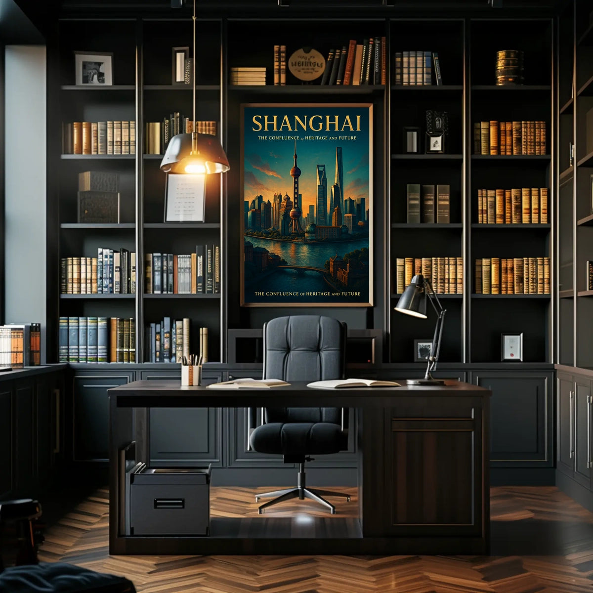 Shanghai The Confluence of Heritage and Future Poster