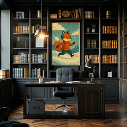 Winter Fox Adventure Poster