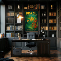Brazilian Culture Dancers Lush Greenery Poster