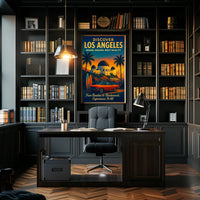 Los Angeles Dreamscape Vintage Adventure Poster