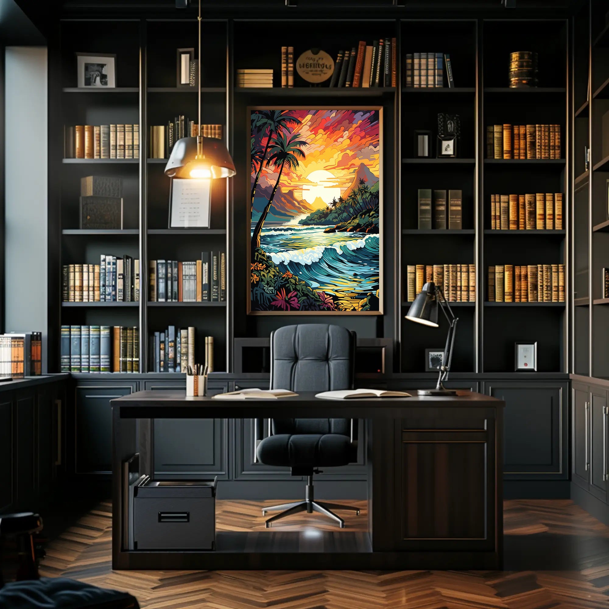 Tropical Sunset Serenity Poster