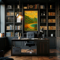Brazil's Vibrant Adventure Travel Poster