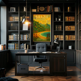 Brazil's Vibrant Adventure Travel Poster