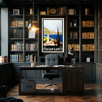 Italian Lakes Travel Poster